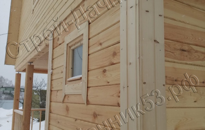 3 Брусовая баня Б-23, 6х6м, 63 М², Московская область, Можайский район, деревня Знаменки (7)